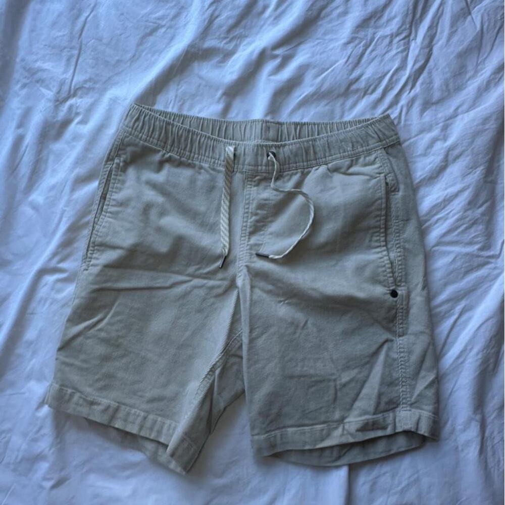 Gray vuori corduroy shorts with